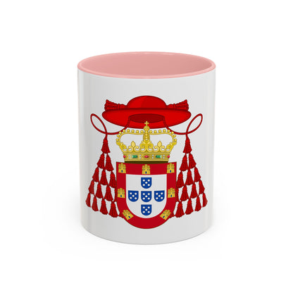 Ornamented Royal Coat of Arms of Cardinal Henry I of Portugal - Accent Coffee Mug