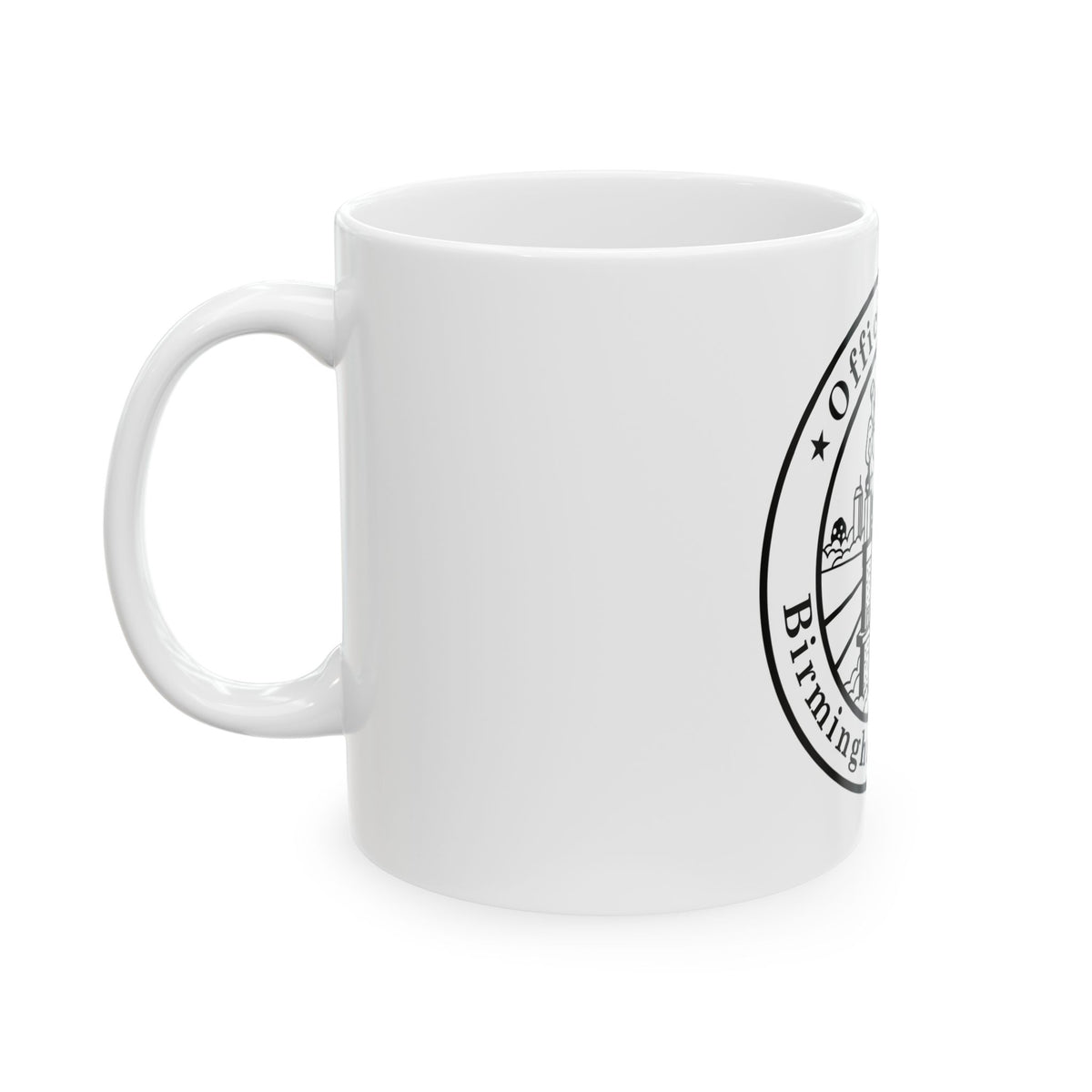 Seal of Birmingham Alabama - White Coffee Mug