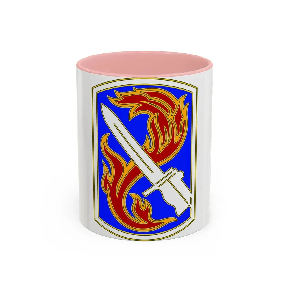 198TH INFANTRY BRIGADE (U.S. Army) Accent Coffee Mug 11oz Pink - Go Mug Yourself