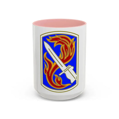 198TH INFANTRY BRIGADE (U.S. Army) Accent Coffee Mug 15oz Pink - Go Mug Yourself