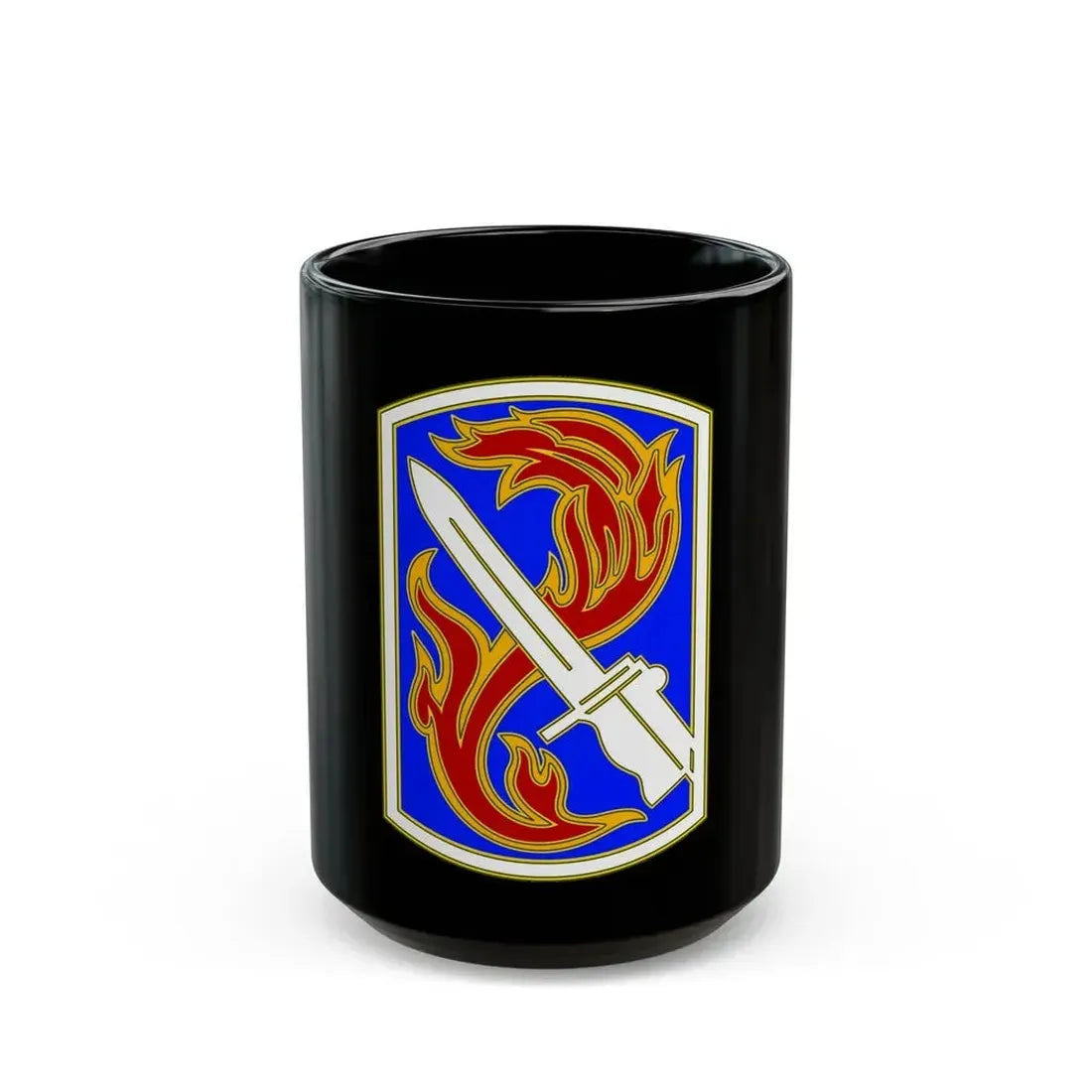 198TH INFANTRY BRIGADE (U.S. Army) Black Coffee Mug 15oz - Go Mug Yourself