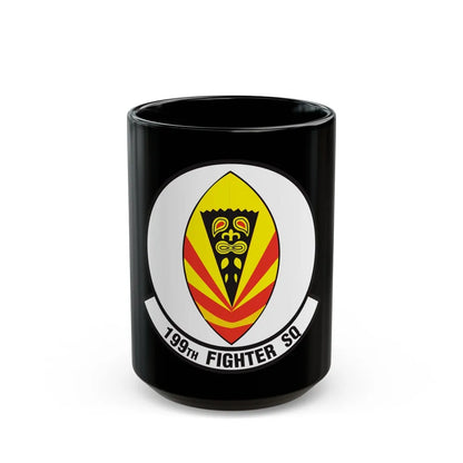 199 Fighter Squadron (U.S. Air Force) Black Coffee Mug-15oz-Go Mug Yourself