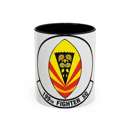 199 Fighter Squadron (U.S. Air Force) Accent Coffee Mug 11oz Black - Go Mug Yourself