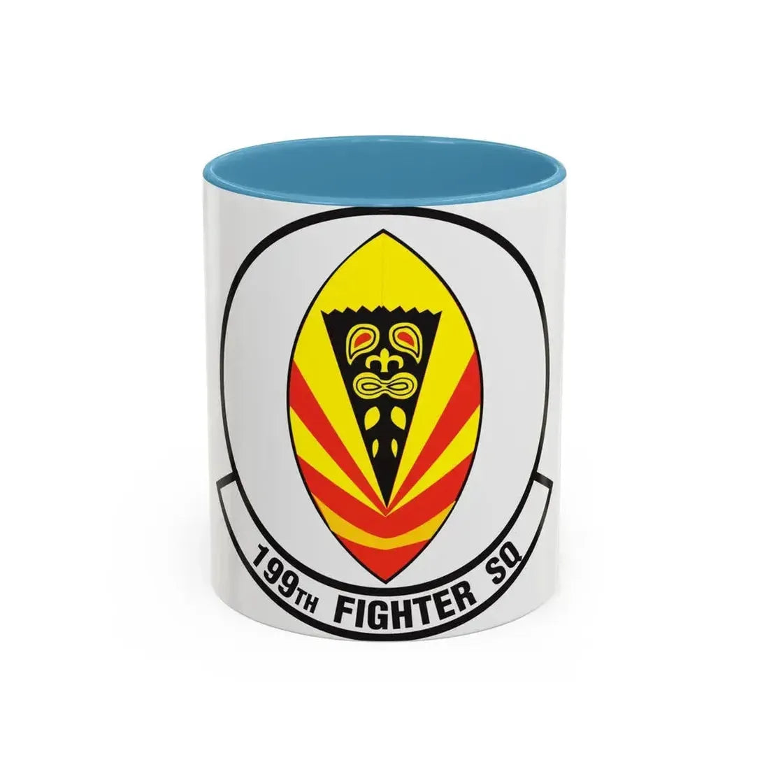 199 Fighter Squadron (U.S. Air Force) Accent Coffee Mug 11oz Light Blue - Go Mug Yourself