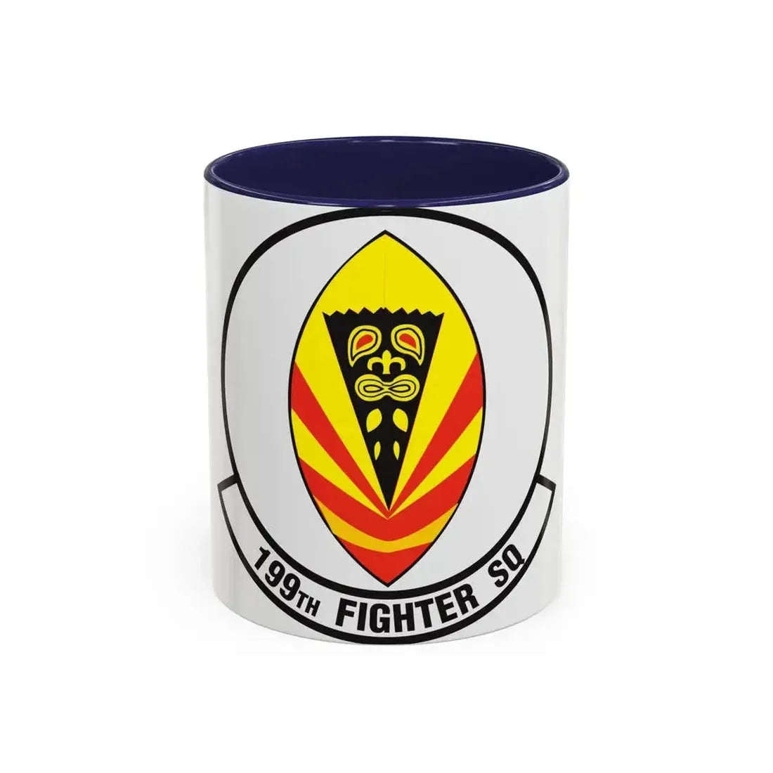 199 Fighter Squadron (U.S. Air Force) Accent Coffee Mug 11oz Navy - Go Mug Yourself