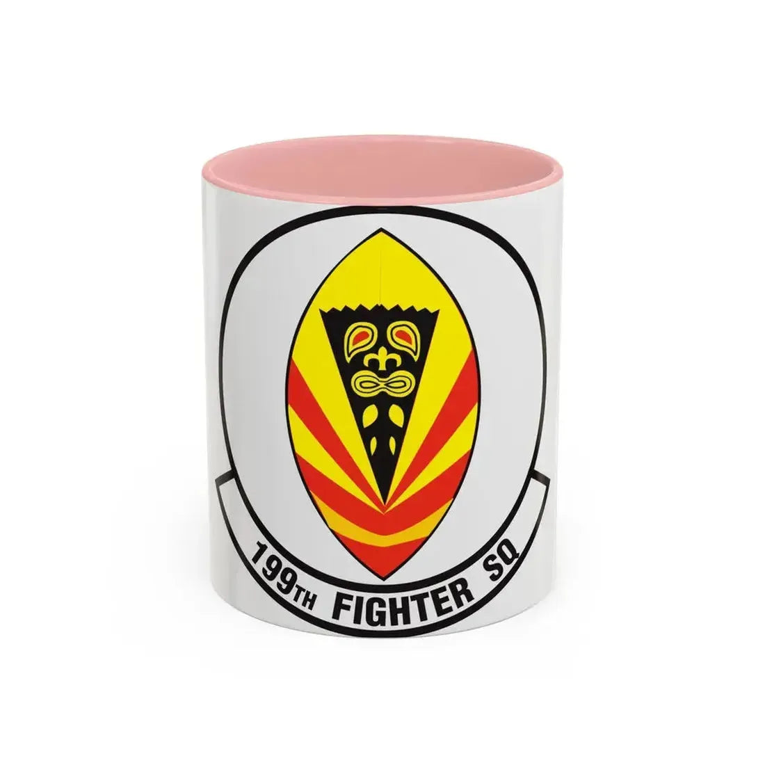 199 Fighter Squadron (U.S. Air Force) Accent Coffee Mug 11oz Pink - Go Mug Yourself