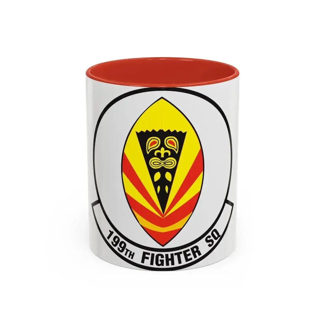 199 Fighter Squadron (U.S. Air Force) Accent Coffee Mug 11oz Red - Go Mug Yourself