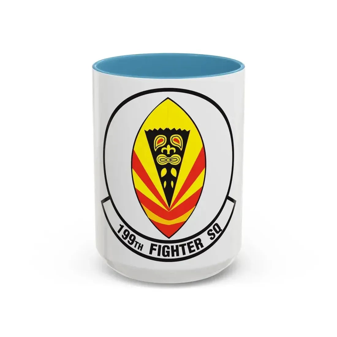 199 Fighter Squadron (U.S. Air Force) Accent Coffee Mug 15oz Light Blue - Go Mug Yourself