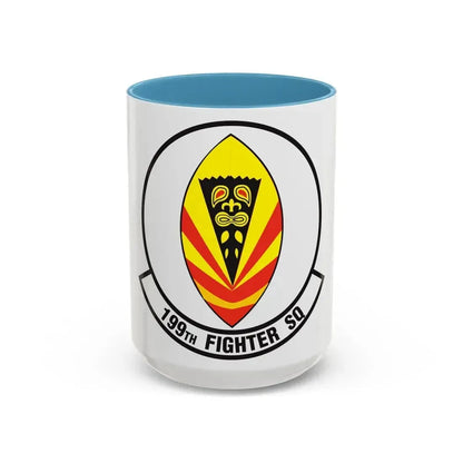 199 Fighter Squadron (U.S. Air Force) Accent Coffee Mug 15oz Light Blue - Go Mug Yourself