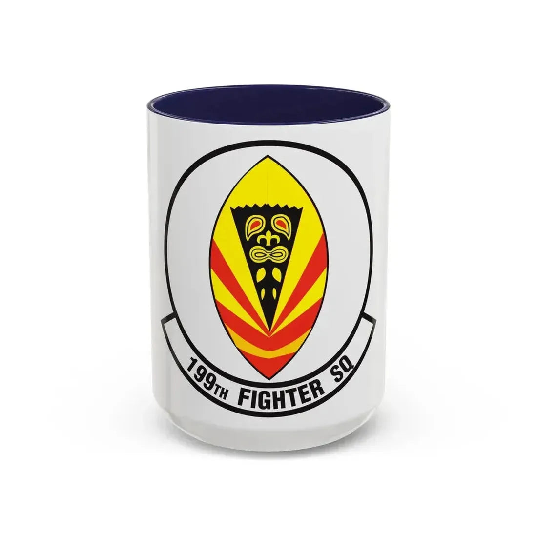 199 Fighter Squadron (U.S. Air Force) Accent Coffee Mug 15oz Navy - Go Mug Yourself