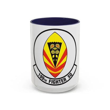 199 Fighter Squadron (U.S. Air Force) Accent Coffee Mug 15oz Navy - Go Mug Yourself