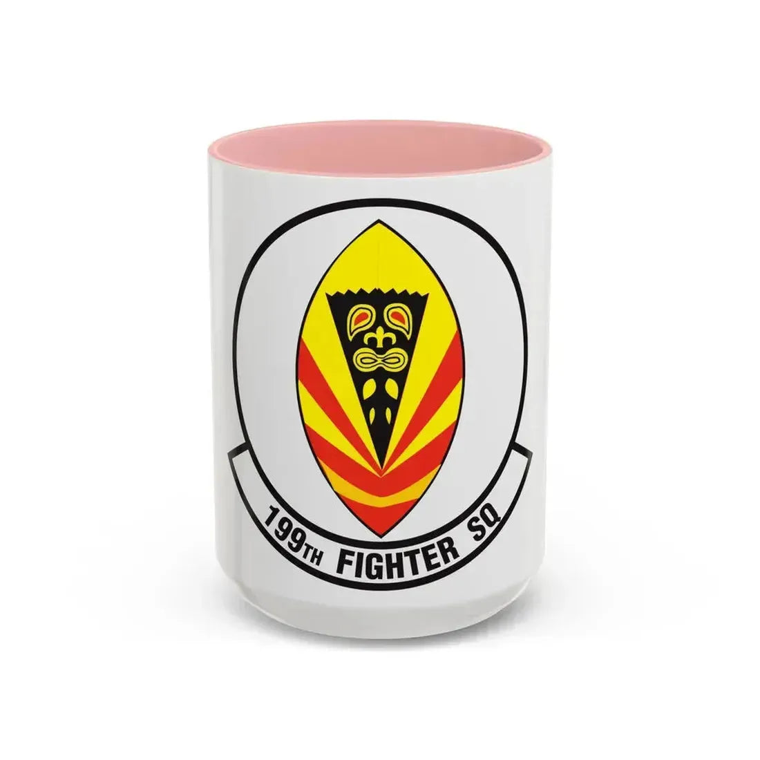 199 Fighter Squadron (U.S. Air Force) Accent Coffee Mug 15oz Pink - Go Mug Yourself