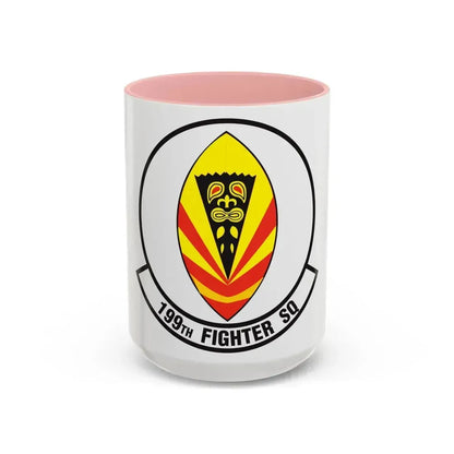 199 Fighter Squadron (U.S. Air Force) Accent Coffee Mug 15oz Pink - Go Mug Yourself