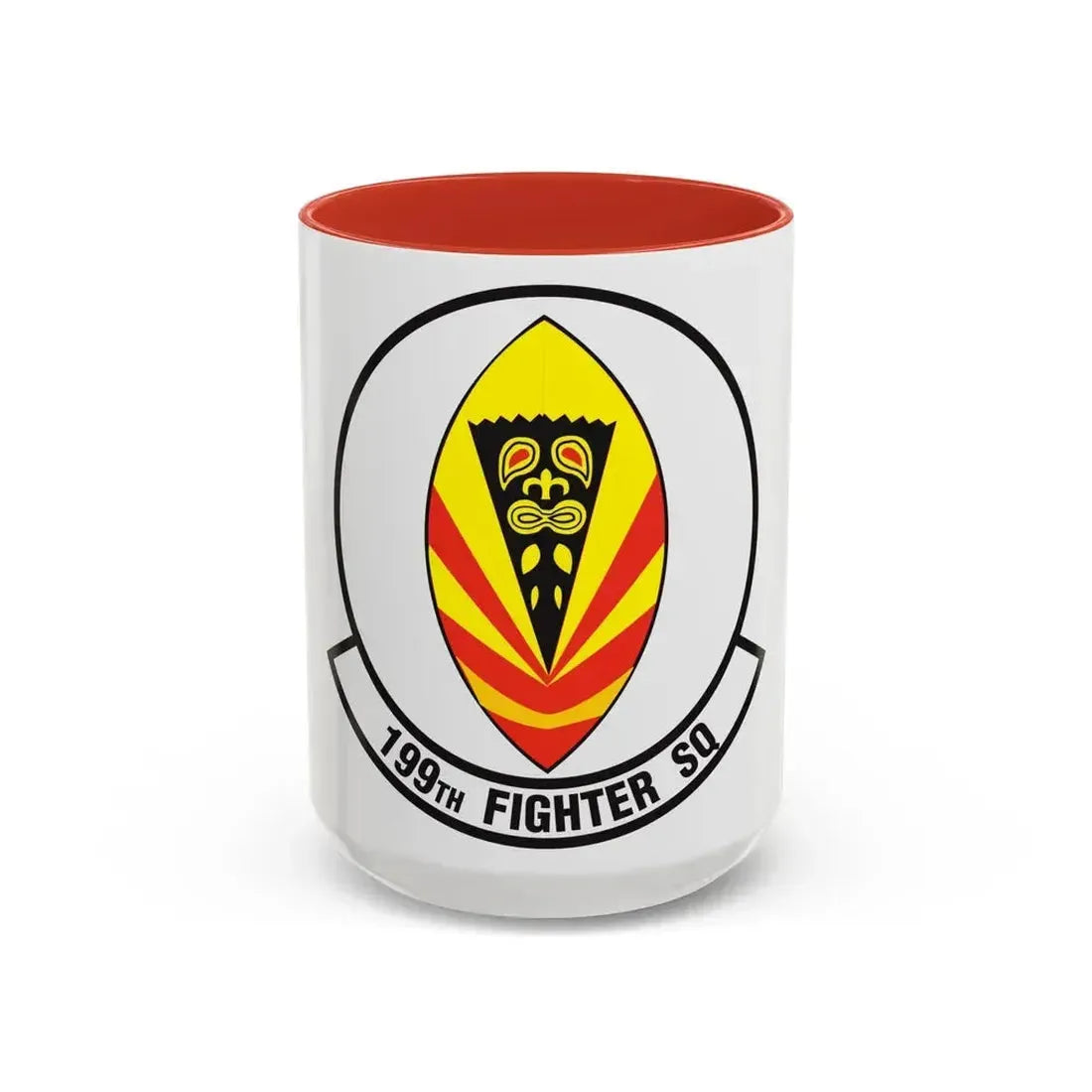199 Fighter Squadron (U.S. Air Force) Accent Coffee Mug 15oz Red - Go Mug Yourself