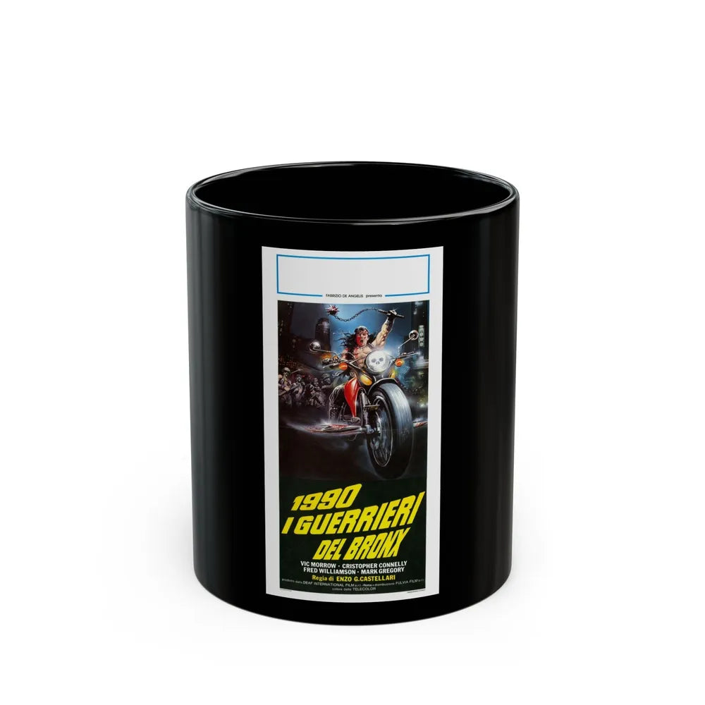 1990 THE BRONX WARRIORS 1982 Movie Poster - Black Coffee Mug-11oz-Go Mug Yourself