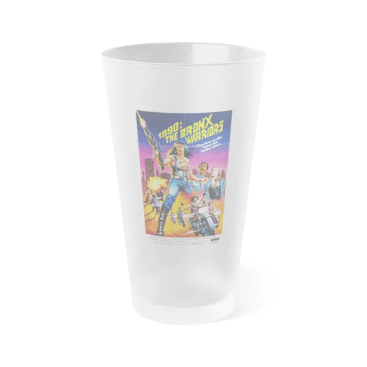 1990 THE BRONX WARRIORS (2) 1982 Movie Poster - Frosted Pint Glass 16oz-16oz-Frosted-Go Mug Yourself