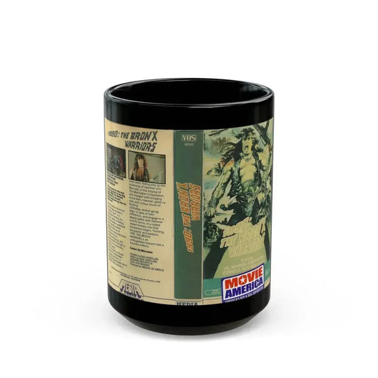 1990 THE BRONX WARRIORS (VHS COVER) - Black Coffee Mug 15oz - Go Mug Yourself