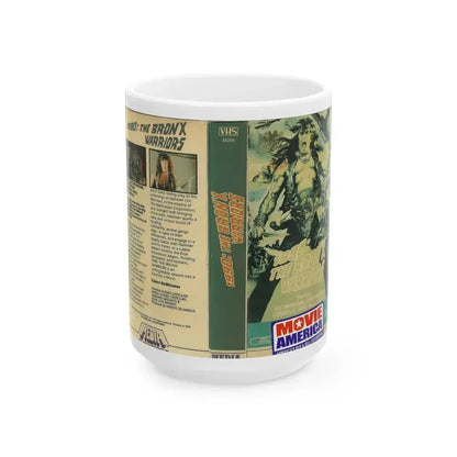 1990 THE BRONX WARRIORS (VHS COVER) - White Coffee Mug 15oz - Go Mug Yourself
