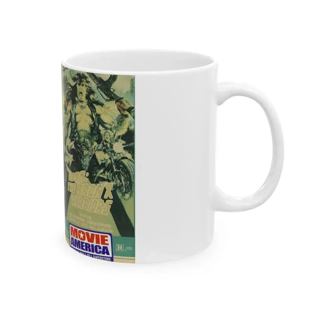 1990 THE BRONX WARRIORS (VHS COVER) - White Coffee Mug - Go Mug Yourself