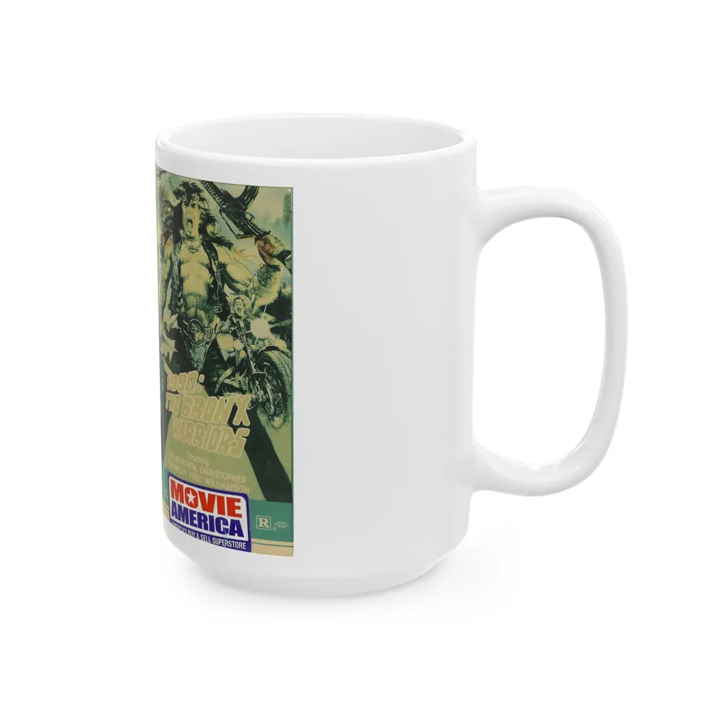 1990 THE BRONX WARRIORS (VHS COVER) - White Coffee Mug-Go Mug Yourself