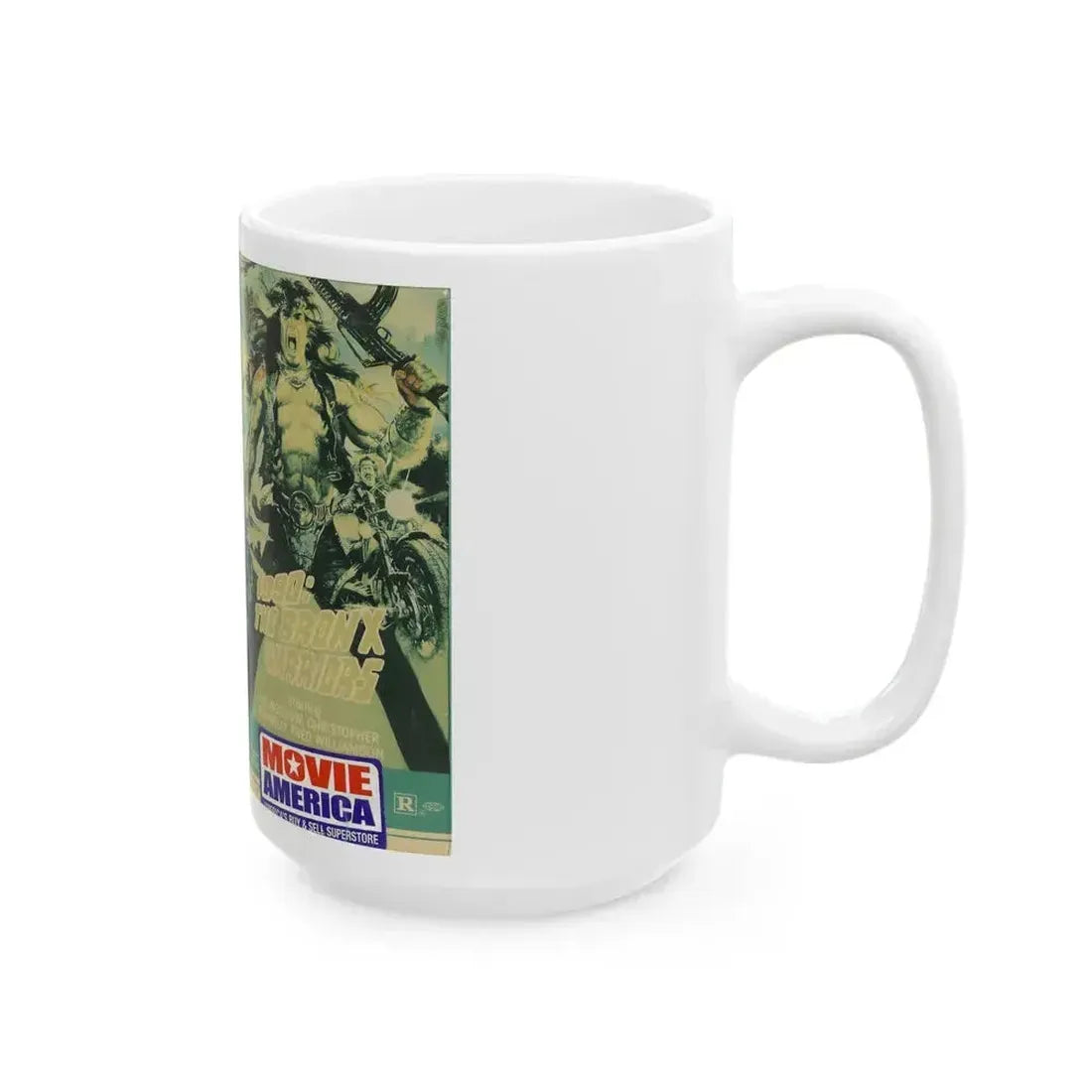 1990 THE BRONX WARRIORS (VHS COVER) - White Coffee Mug - Go Mug Yourself