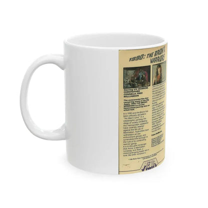 1990 THE BRONX WARRIORS (VHS COVER) - White Coffee Mug - Go Mug Yourself