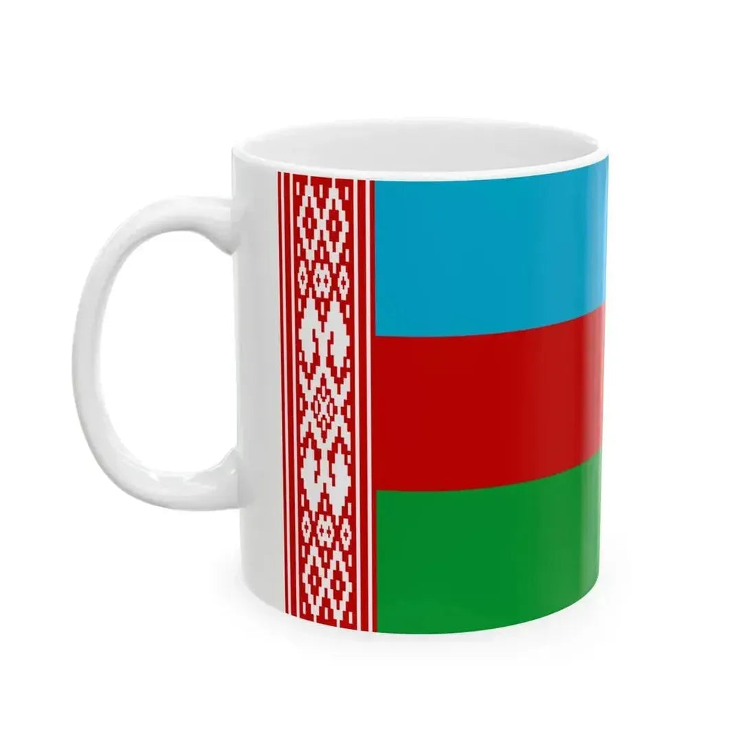 1991 Belarus Flag Proposal 2 (Belarus) White Coffee Mug - Go Mug Yourself