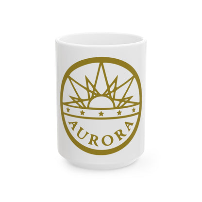 Seal of Aurora Colorado - White Coffee Mug