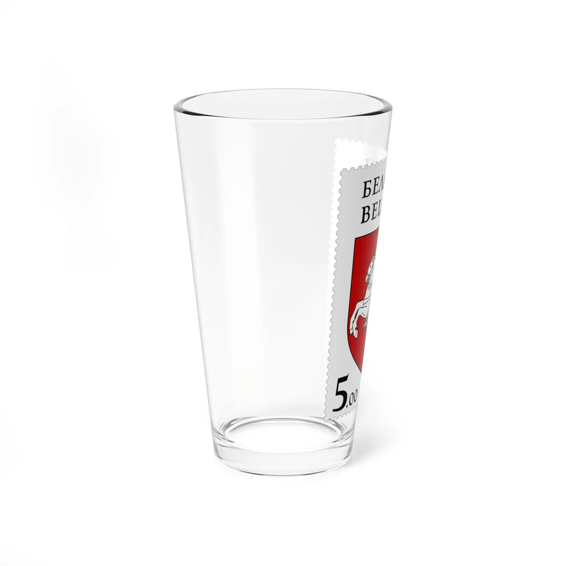 1992. Stamp of Belarus 0005 (Belarus) (Coat of Arms) Pint Glass 16oz - Go Mug Yourself