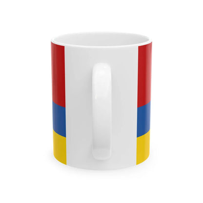 1992 Ukraine Flag Proposal 1 (Ukraine) White Coffee Mug - Go Mug Yourself