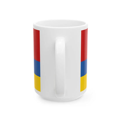 1992 Ukraine Flag Proposal 1 (Ukraine) White Coffee Mug - Go Mug Yourself