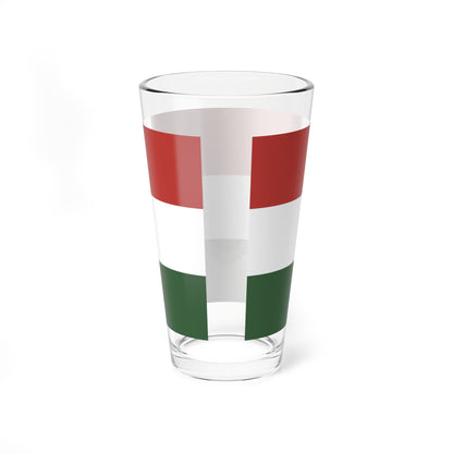 Flag of Hungary 1989-2003 (Hungary) Pint Glass 16oz