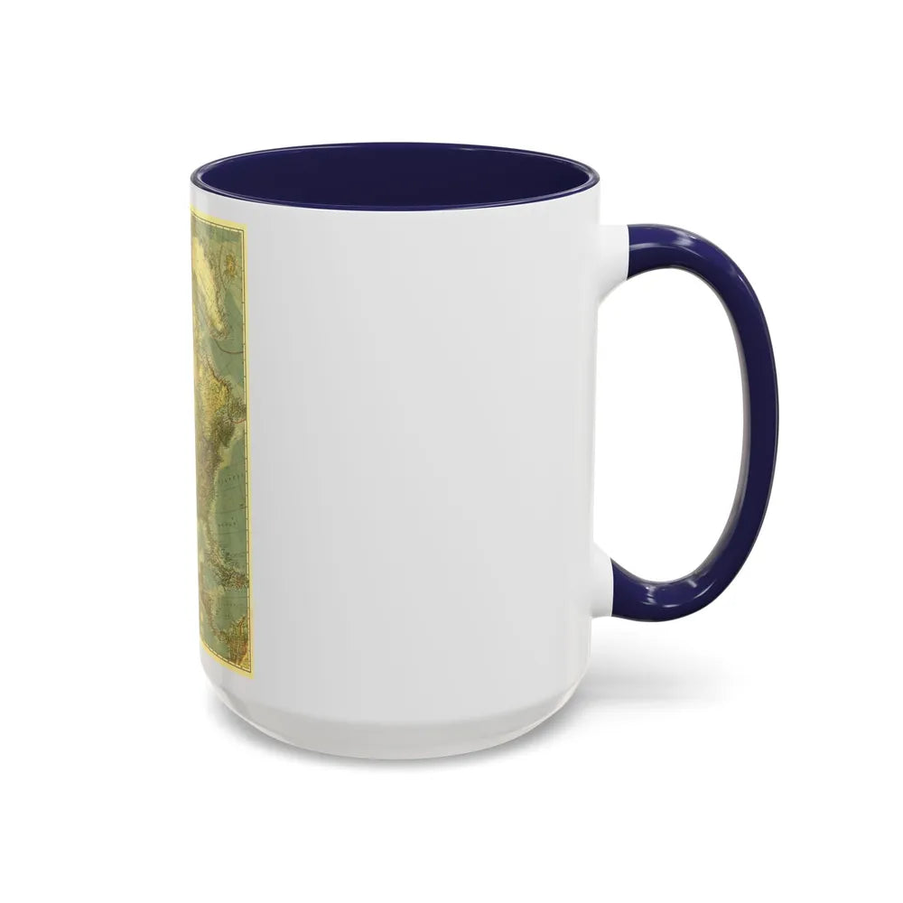 North America (1924) (Map) Accent Coffee Mug-Go Mug Yourself