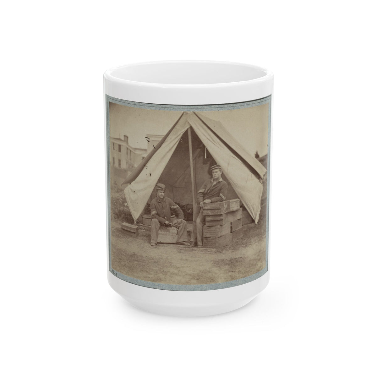 22d New York State Militia Near Harpers Ferry, Va., 1861 I.E.1862 004 (U.S. Civil War) White Coffee Mug