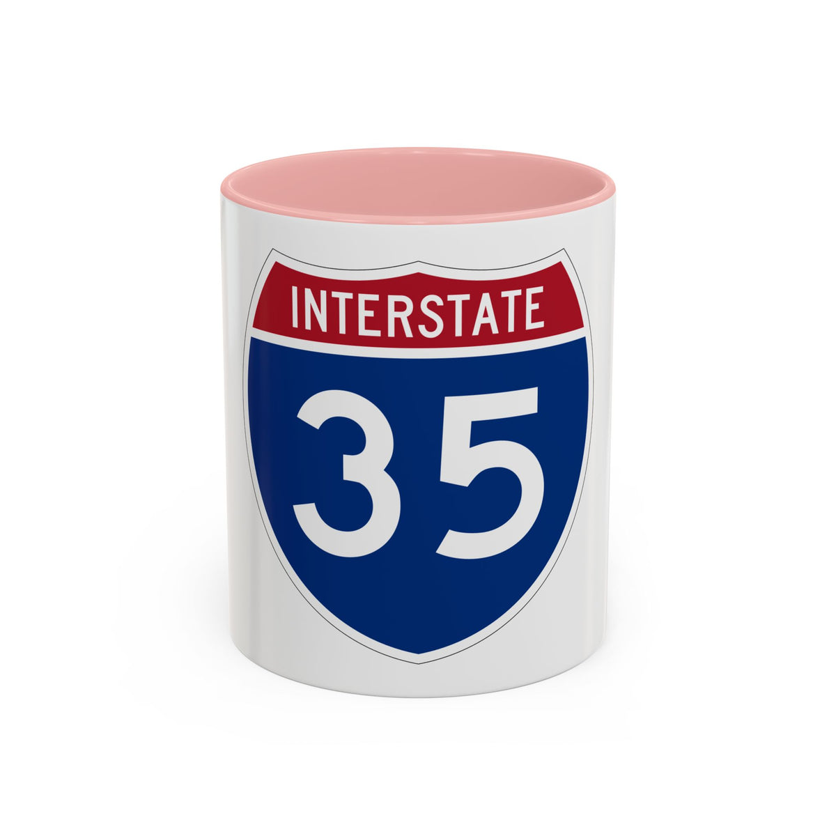Interstate 35 (U.S. Highways) Accent Coffee Mug