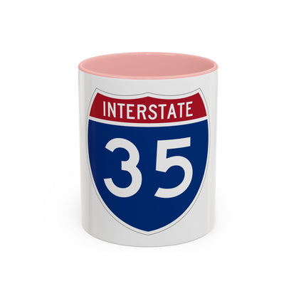 Interstate 35 (U.S. Highways) Accent Coffee Mug