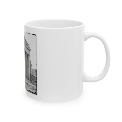 Richmond, Va. Ruins Of The Exchange Bank (Main Street) With The Facade Nearly Intact (U.S. Civil War) White Coffee Mug