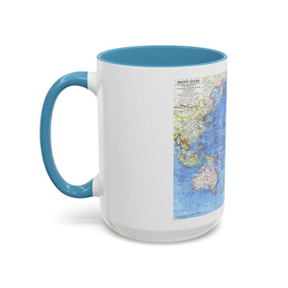 Pacific Ocean (1969) (Map) Accent Coffee Mug