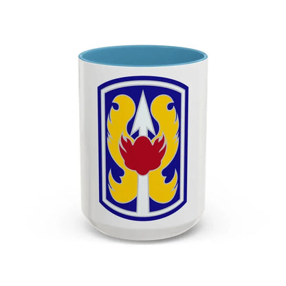 199TH INFANTRY BRIGADE (U.S. Army) Accent Coffee Mug 15oz Light Blue - Go Mug Yourself