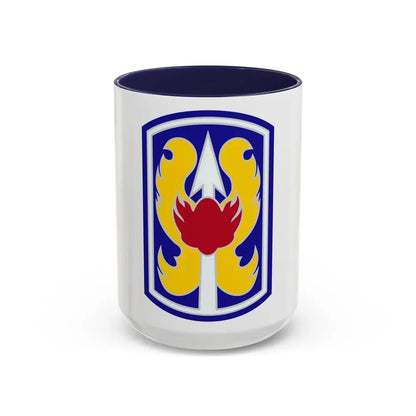 199TH INFANTRY BRIGADE (U.S. Army) Accent Coffee Mug 15oz Navy - Go Mug Yourself