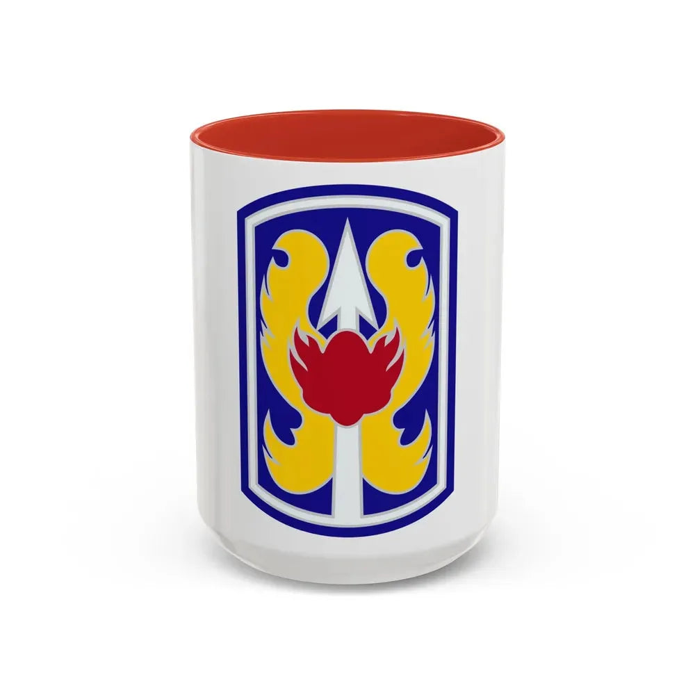 199TH INFANTRY BRIGADE (U.S. Army) Accent Coffee Mug 15oz Red - Go Mug Yourself