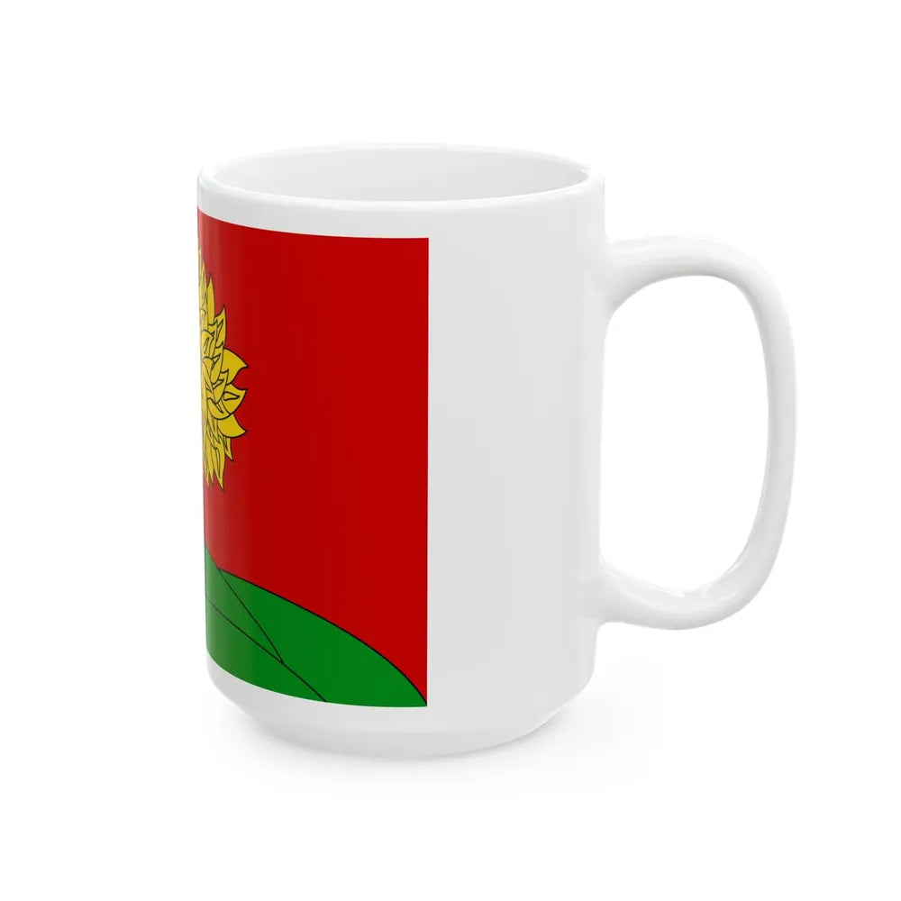 Flag of Lipetsk Oblast Russia - White Coffee Mug-Go Mug Yourself