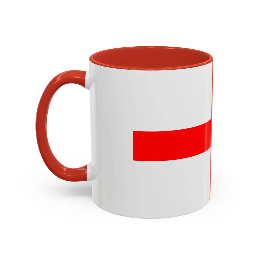 Flag of Alessandria Italy - Accent Coffee Mug-Go Mug Yourself