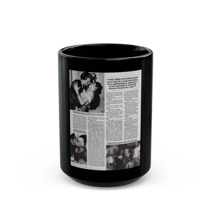 Jeanne Carmen #117 - Pages 3 of 14 with, 3 B&W Movie Stills & Article from Femme Fatales Mag. Oct. '95 (Vintage Female Icon) Black Coffee Mug-15oz-Go Mug Yourself