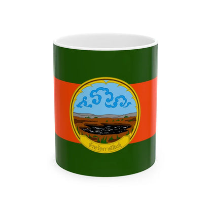 Flag of Karasin Province Thailand - White Coffee Mug-11oz-Go Mug Yourself