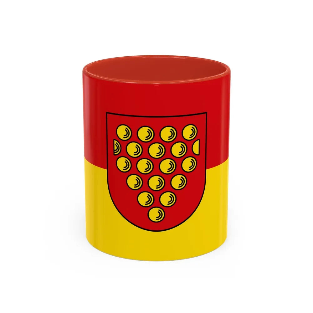 Flag of Bentheim Germany - Accent Coffee Mug-11oz-Red-Go Mug Yourself