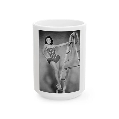 Debra Paget #259 3 (Vintage Female Icon) White Coffee Mug-15oz-Go Mug Yourself