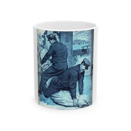 Disposal Service, Bluebook Magazine, January 1956 - White Coffee Mug-11oz-Go Mug Yourself