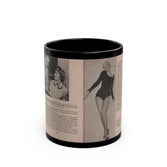 Sheree North #167 - Pages 40 & 41 from 66 PHOTOGRAPHS OF Sheree NORTH U.K. Pocket Mag. (Vintage Female Icon) Black Coffee Mug-11oz-Go Mug Yourself