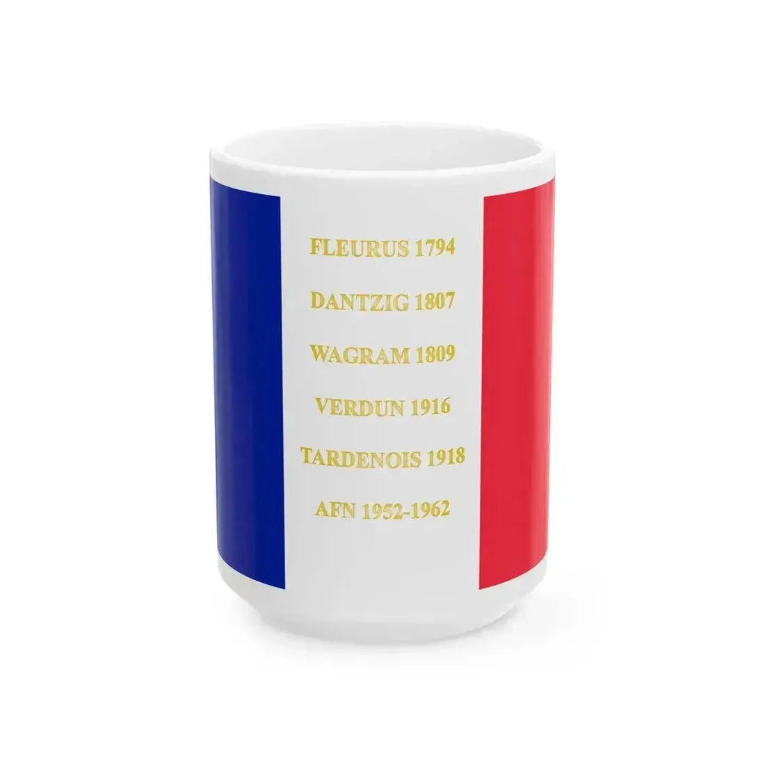 19e regiment de chasseurs a cheval-drapeau. (France) White Coffee Mug 15oz - Go Mug Yourself